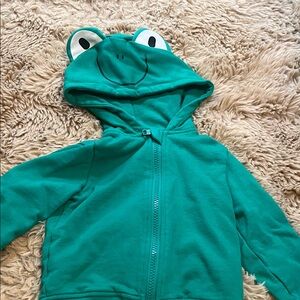 Stella McCartney Kids Teal Frog Hoodie